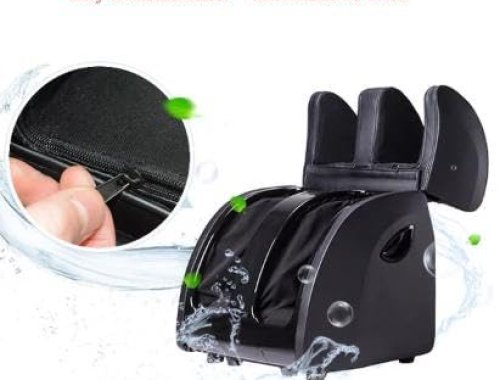 WELLMORE Electric Leg Massager – Deep Tissue Foot & Calf Massage Machine for Muscle Recovery, Pain Relief, Circulation Improvement & Relaxation BLACK alternate