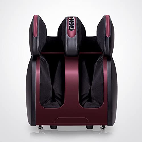 WELLMORE Electric Leg Massager – Deep Tissue Foot & Calf Massage Machine for Muscle Recovery, Pain Relief, Circulation Improvement & Relaxation BLACK