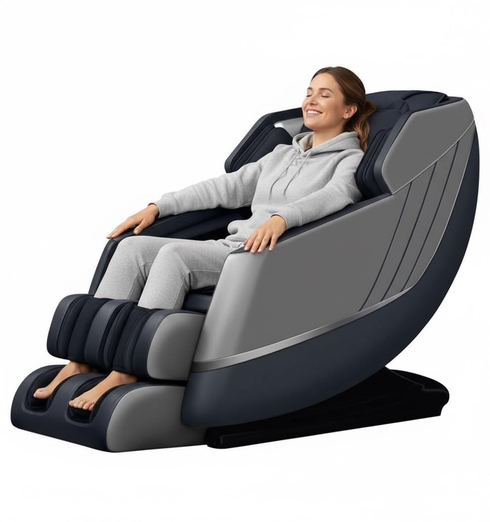 WellMore Economic class Zero Gravity Full Body Massage Chair Touch Screen SL Track