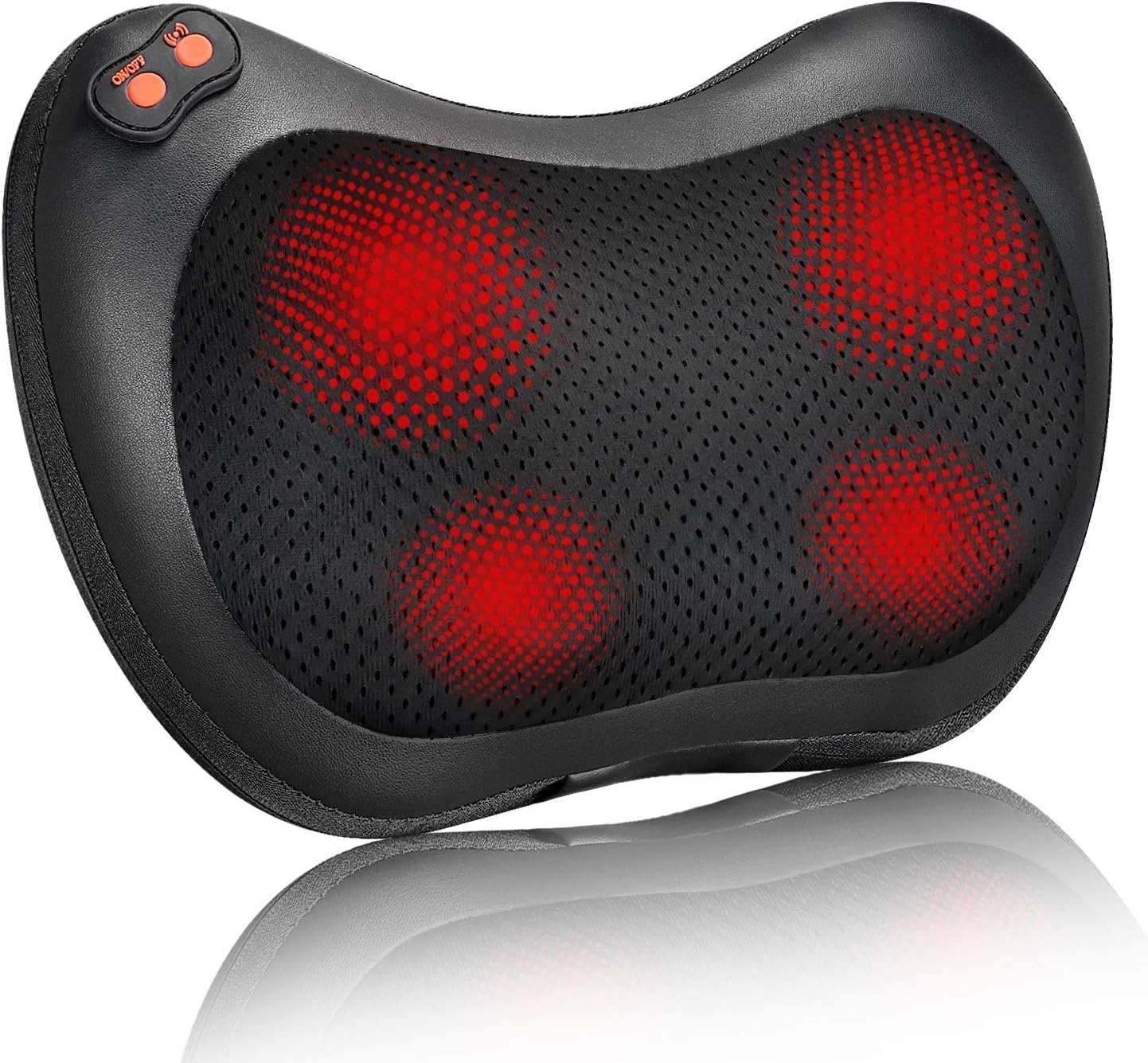 Wellmore Back Massager, Shiatsu Neck Massager with Heat, Electric Back Massager for Shoulder, Back, Leg, Deep Tissue Kneading Massage to Relief Muscles