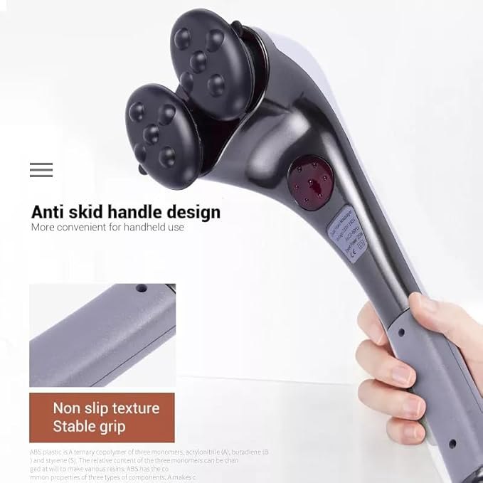 Wellmore Handheld Back Massager Infrared Heating Hammer Massager With Double Head Used to Full Body Massager