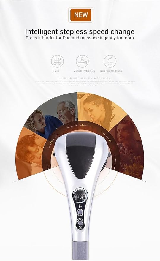 Wellmore Handheld Back Massager Infrared Heating Hammer Massager With Double Head Used to Full Body Massager alternate