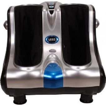 WELLMORE Foot, Calf & Leg Massager For Pain Relief & Relaxation 3 Modes Intensity Kneading & Shiatsu Massage Rolling, Vibration & Heat Therapy  roved Blood Circulation Automatic Leg Massager (Sliver) (1 Year On-Site Waranty)