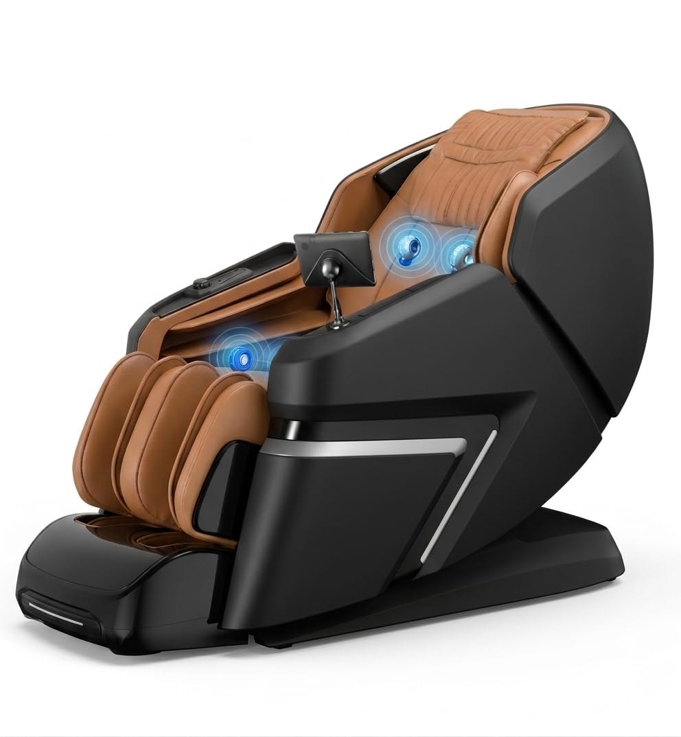 Full Body Massage Chair 4D + 3D Dual Mechanism Massage Chair | 125°-172° Flexible SL Track | 24 Auto Programs AI Voice Control & Heating 5 Year Warranty